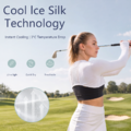 Women's Golf Cooling Shawl, UV Protection Arm Sleeves with Thumb Loops, Back Breathable Mesh, Stretc_3