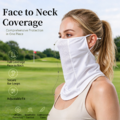 COOUV UPF 50+ UV Protection Face Mask, Breathable Mesh Front, Adjustable Ear Loops, Snap Buttons Bac_4