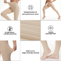 MEGA COOUV Women Cooling Leggings, UPF50+ UV Protection Ultra Thin Silk Compression Tights_3