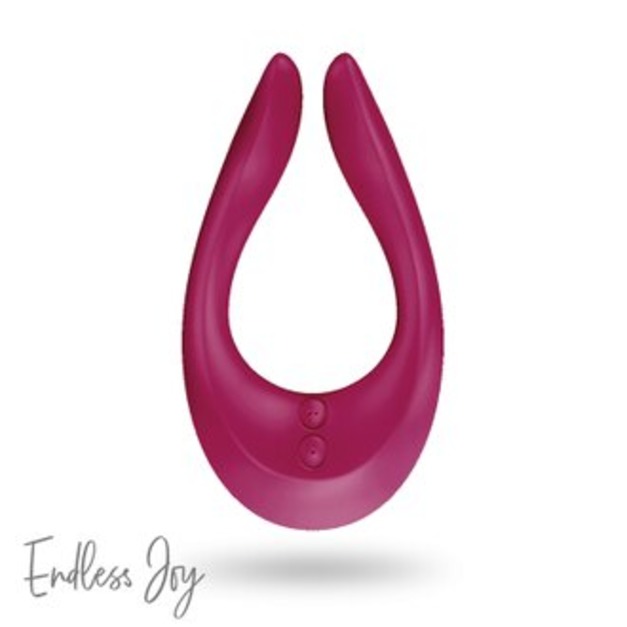 德國 Satisfyer Endless Joy U形雙人震動器 (莓紅色)
