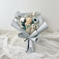 甜蜜小熊-灰藍｜永生花束