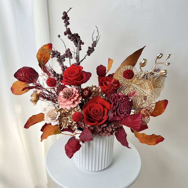 攏馬探吉・L Size｜永生盆花