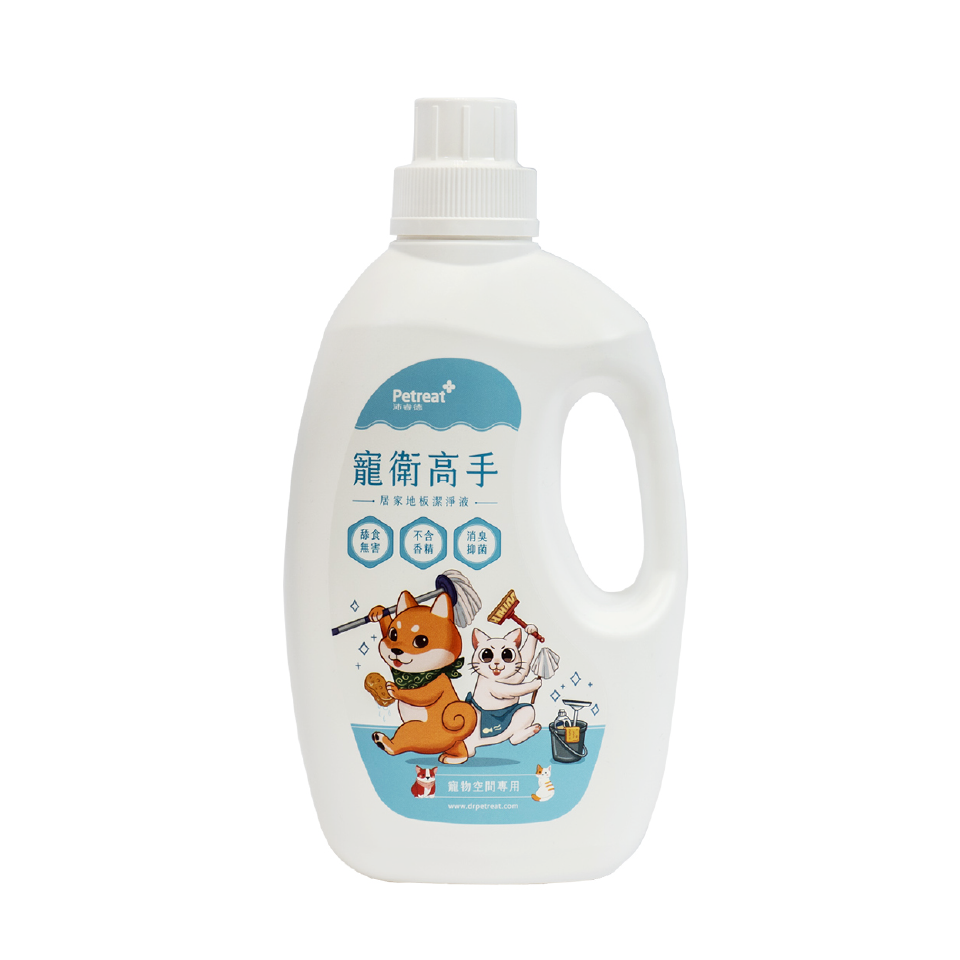 【寵物尿臭與口水味剋星】寵衛高手 地板潔淨液 1000ML