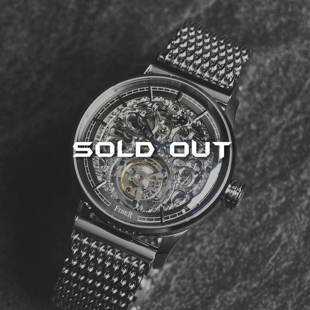 Sold out-FIBER｜手上鍊鏤空陀飛輪腕錶