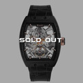 Sold out-FIBER｜8018．時空之刃｜限量機械鏤空錶-黑