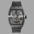 Sold out-FIBER｜8018．時空之刃｜限量機械鏤空錶-灰
