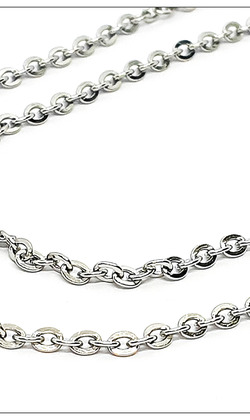 5mm壓扁鋼鍊(45cm)