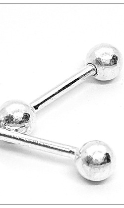 純銀螺絲耳扣圓珠(3mm)