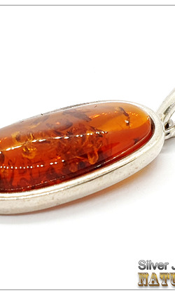 天然琥珀銀墜-NO.43-5.70g