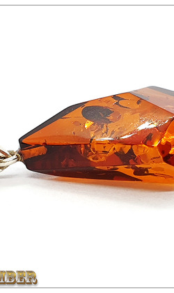 天然琥珀銀墜-NO41-3.2g