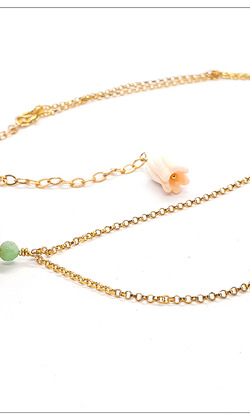 平安圓滿女王貝墜鍊(14KGF鍊)