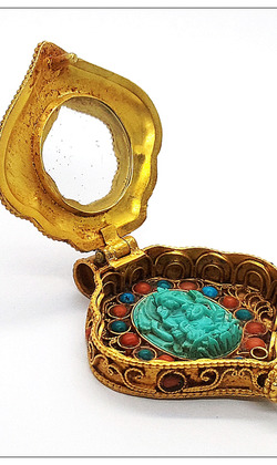 鎏金嘎烏象鼻天財神