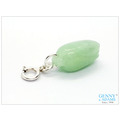 翡翠玉蘭花掛飾(925銀釦圈)