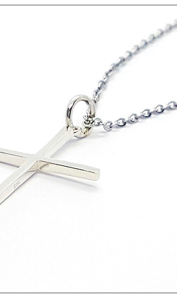 簡約十字架925銀墜