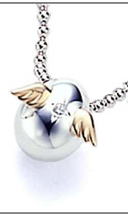 日本天使之卵經典款鍊墜---中蛋鑽石款