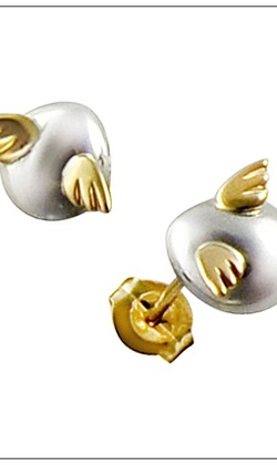 日本天使之卵經典款耳針---小小蛋