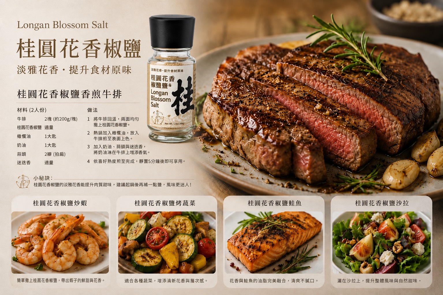 桂圓花香椒鹽