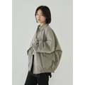 超質感弧形斜口袋外套 /四色_2