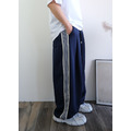 細五線打折寬棉褲 /四色_10