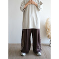 細五線打折寬棉褲 /四色_3