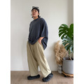 大友善涼到底薄尼龍寬褲 /三色_3