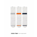 Striped Crew Socks 藍/橘/灰 - 條紋針織運動襪 FILTER017聯名款 (三入組)_2