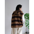 羊毛穿身上條紋連帽背心 /三色_10