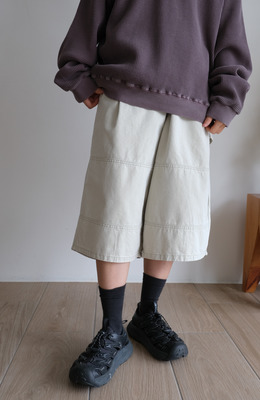 石磨滑嫩畫線七分褲 / 五色