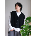 寬寬羊毛鈕扣背心 /三色_7
