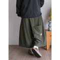 大舒服雙口菇溜七分寬褲 /二色_1