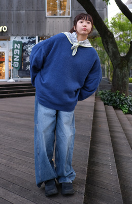 QQ顆粒感垂墜長袖 /三色