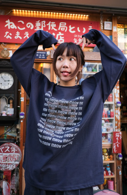 meow meow叫長袖TEE /二色