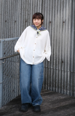 喀什米爾小羊毛軟短袖外套 /二色