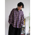 BIG大格子細磨毛襯衫 /三色_4