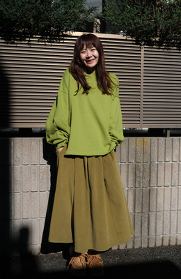 搖曳燈芯絨傘裙 /三色