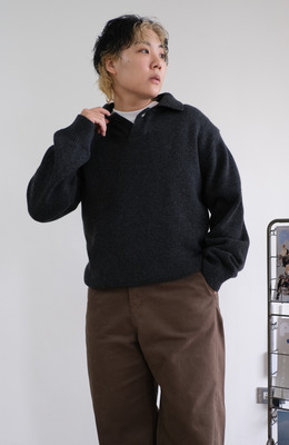 老爺您來了開領針織衫 /三色