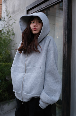 忍者手袖短版連帽外套 /二色