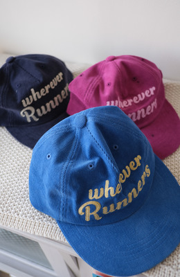wherever Runners 電繡平沿帽 /三色