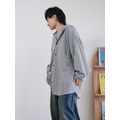 SOFT直線皺皺連帽小外套 /三色_11