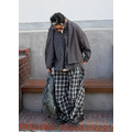 大透氣格子寬褲 /二色_19