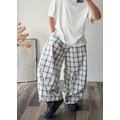 大透氣格子寬褲 /二色_7