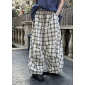 大透氣格子寬褲 /二色_13