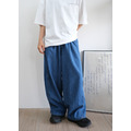 新漂亮麻質丹寧藍褲_11