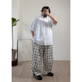123木頭寬短袖襯衫 /四色_17