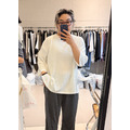 2cm坑條寬開衩垂墜Tee /三色_14