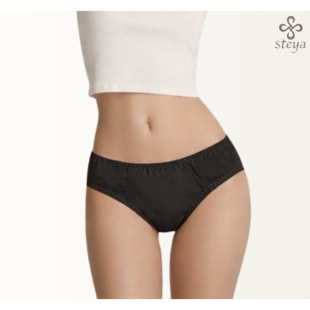 經典午夜黑極致顯瘦荷葉平口內褲