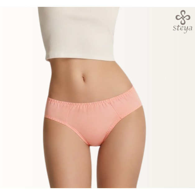 暖陽珊瑚粉顯白蜜桃荷葉平口內褲
