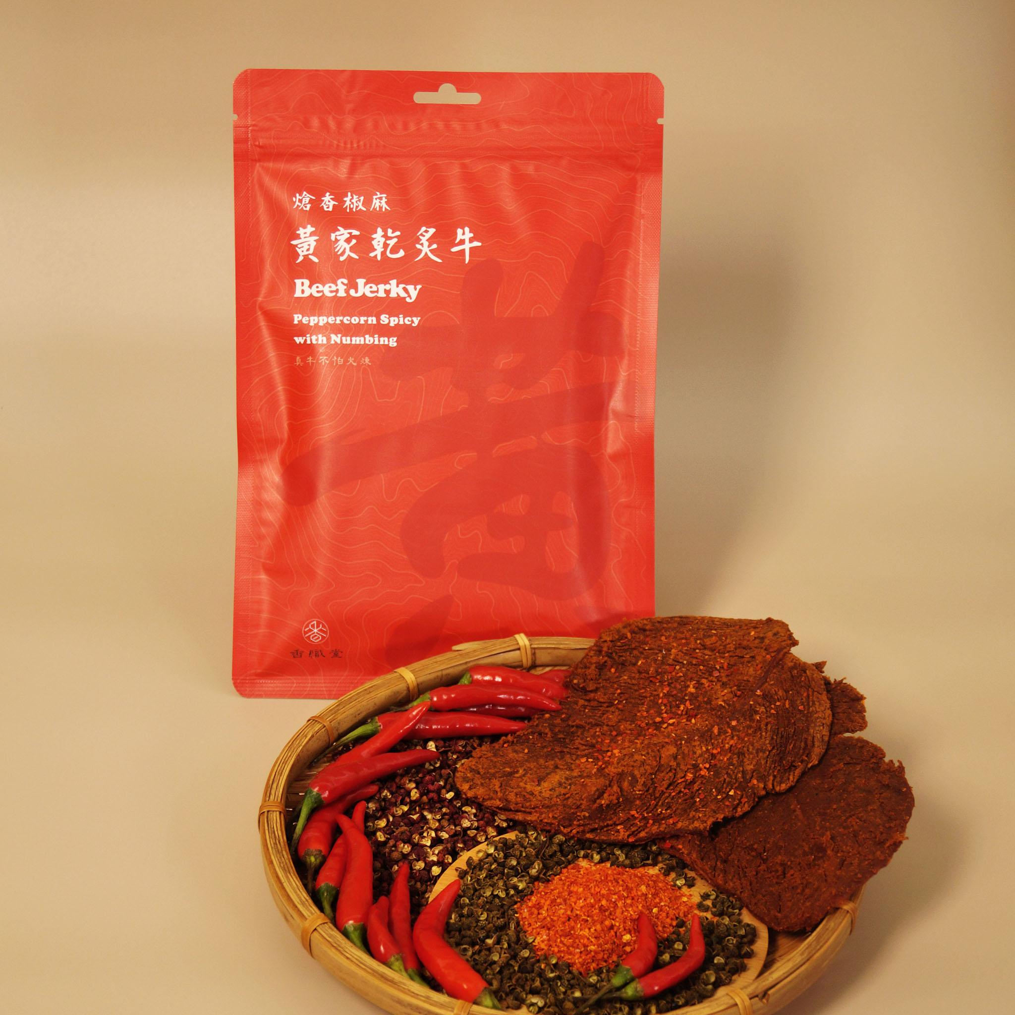 香織堂 黃家乾炙牛 熗香椒麻-牛肉乾條