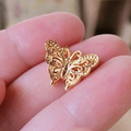 精緻蝴蝶 金色 24K 隔珠14*11mm 1入_3