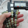天然和田玉 和田玉 新疆和田玉 8mm 圓珠 實品拍攝 單圈 和田玉手鍊_1